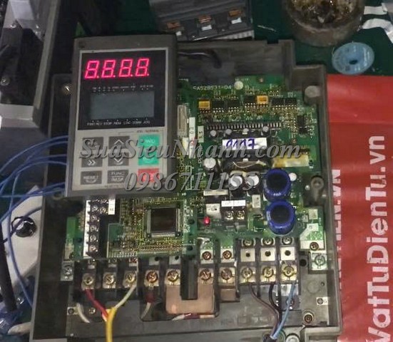 Sửa Biến tần FUJI 5.5kW FRENIC 5000G11 FRN5.5G11S-2 0117 Lỗi cháy nổ nguồn đầu vào ,cháy nổ mạch Sửa chữa Biến tần FUJI 5.5kW FRENIC 5000G11 Model: FRN5.5G11S-2 Serial: 0117 Lỗi cháy nổ nguồn đầu vào , cháy nổ mạch