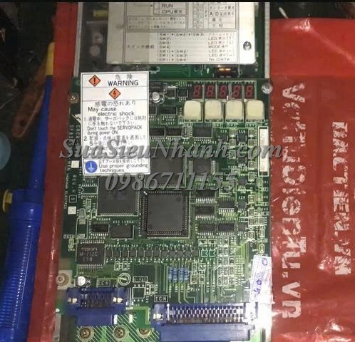 Sửa AC SERVO DRIVER 2kW YASKAWA CACR-SR20BE12F 0422 Lỗi không lên nguồn Sửa chữa AC SERVO DRIVER 2kW YASKAWA Model: CACR-SR20BE12F Serial: 0422 Lỗi không lên nguồn