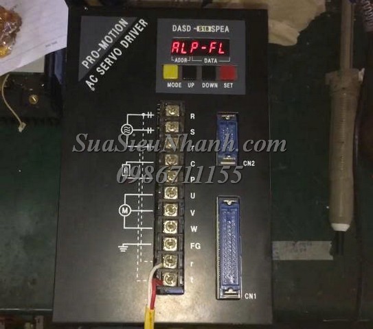 Sửa AC SERVO DRIVER PRO-MOTION 1.8kW Doosan DASD-S18SPEA 0024 Lỗi mất hiển thị Sửa chữa AC SERVO DRIVER PRO-MOTION 1.8kW Doosan Model: DASD-S18SPEA Serial: 0024 Lỗi mất hiển thị