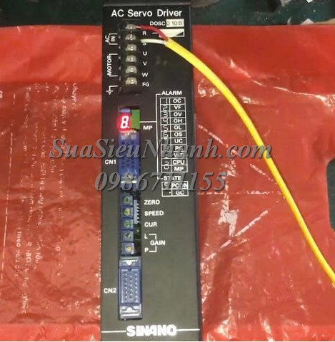 Sửa AC Servo Driver SINANO DOSC010B 1351 Lỗi 5 lỗi số 5 OL Sửa chữa AC Servo Driver SINANO Model: DOSC010B Serial: 1351 Lỗi 5 lỗi số 5 OL