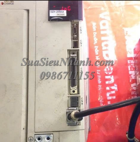 Sửa AC SERVO DRIVER YASKAWA 3kW SGDV-200A01A002000 0005 Lỗi 7AB Sửa chữa AC SERVO DRIVER YASKAWA 3kW Model: SGDV-200A01A002000 Serial: 0005 Lỗi 7AB