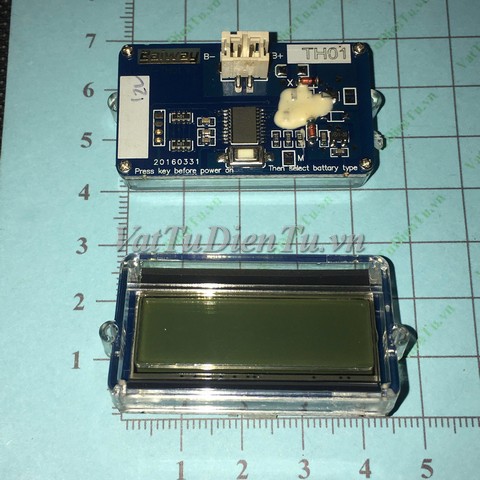 TH01-12V Màn hình LCD hiển thị pin, acquy 12V màn màu xanh; Mã: TH01-12V; Xuất xứ: Hàng mới