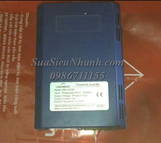 Sửa Biến tần máy chạy bộ UNION BRIDGE UBV-2200B 2200 Lỗi nguồn Sửa chữa Biến tần máy chạy bộ UNION BRIDGE Model: UBV-2200B Serial: 2200 Lỗi nguồn