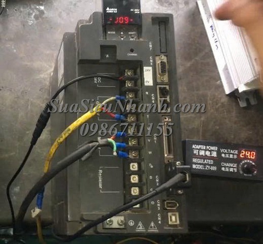 Sửa AC SERVO MOTOR 3kW DELTA ECMA-L11830RS 0005 Lỗi Sửa chữa AC SERVO MOTOR 3kW DELTA Model: ECMA-L11830RS Serial: 0005 Lỗi