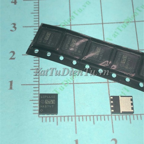 IPL60R650P6S 60P6650 QFN N MOSFET 5A 650V; Mã: 60P6650; Kiểu chân: dán QFN; Điện áp 650V; Thương hiệu: Infineon; Xuất xứ: Hàng mới