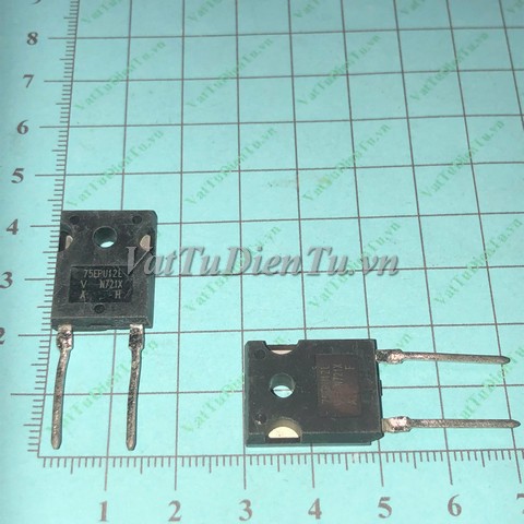 75EPU12L Module Diode chỉnh lưu 75A 1200V (HTM); Mã: 75EPU12L; Kiểu chân: Hàn mạch; Thương hiệu: IXYS; Xuất xứ: Hàng tháo máy