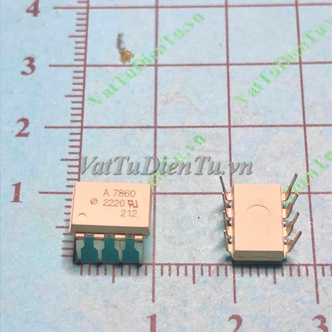 HCPL-7860 HP7860 A7860 DIP8 Photocoupler (NK); Mã: A7860; Kiểu chân: 8 chân cắm DIP-8; Xuất xứ: Hàng chính hãng; Dùng cho: vật tư servo, vật tư biến tần, vật tư máy ép nhựa