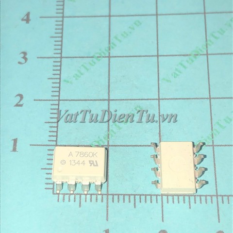 HCPL-7860K HP7860K A7860K SOP8 Photo-IC, Photocoupler opto cách ly quang; Mã: A7860K; Kiểu chân: 8 chân dán SOP-8; Xuất xứ: Hàng mới; Thương hiệu: AVAGO