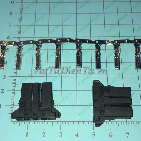 Header AMP D-3Z 3pins kèm giăm cắm 3-178128-3; Mã: AMP-D-3Z