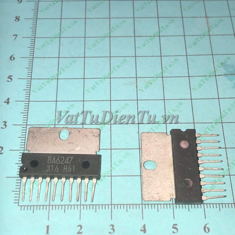 BA6247 SIP10 IC Điều khiển động cơ DC; Mã: BA6247; Kiểu chân: SIP-10; Thương hiệu: ROHM; Xuất xứ: Hàng mới; Hàng tương đương: BA6208, BA6219, AN44000