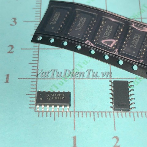 CD40106BM96 CD40106 SOP14 IC Số; Mã: CD40106BM96; Kiểu chân: 14 chân dán SOP-14