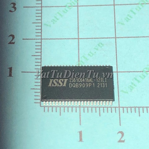 IS61C6416AL-12TLI TSOP44 IC nhớ SRAM 64Kx16; Mã: IS61C6416AL-12TLI; Kiểu chân: dán TSOP-44; Thương hiệu: ISSI; Xuất xứ: Hàng mới
