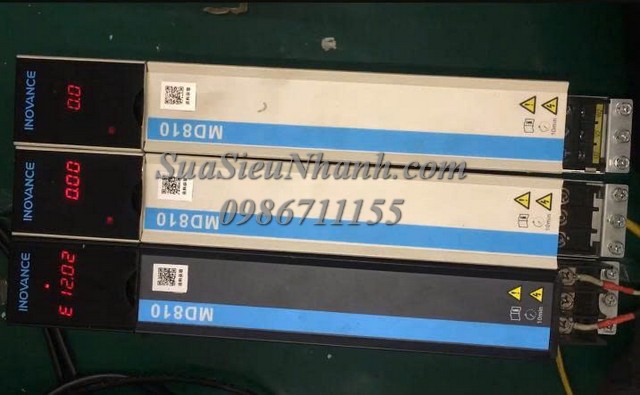 Sửa AC SERVO DRIVER INOVANCE MD810 5.5kW MD810-50M4TD5.5G200 0022 Lỗi mất hiển thị chập công suất Sửa chữa AC SERVO DRIVER INOVANCE MD810 5.5kW Model: MD810-50M4TD5.5G200 Serial: 0022 Lỗi mất hiển thị, chập công suất