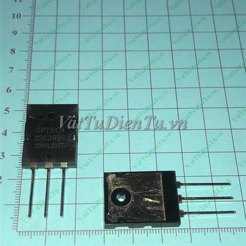 2SC3998 C3998 TO3P N Transistor 25A 1500V BCE; Mã: C3998; Kiểu chân: 3 chân cắm TO-3PL; Xuất xứ: Hàng chin hãng; Phân nhóm: Transistor; Dùng cho: vật tư máy hàn