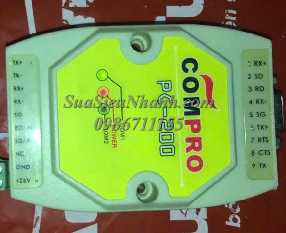 Sửa Module truyền thông COMPRO PC-200 0845 Lỗi Sửa chữa Module truyền thông COMPRO Model: PC-200 Serial: 0845 Lỗi