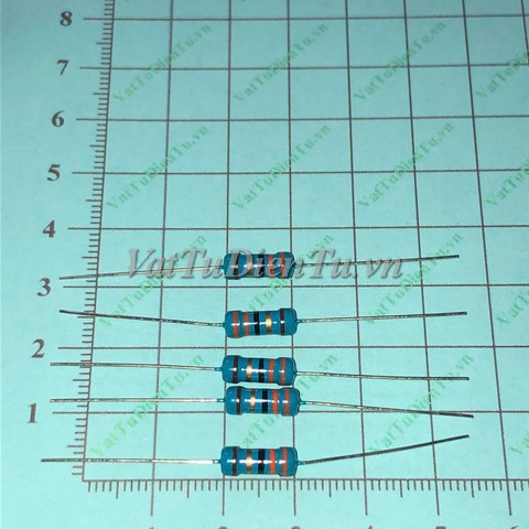 Điện trở 33R 1W 33R1W33R sai số 1%; Mã: R33R1W; Kiểu chân: cắm