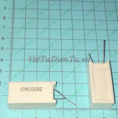 RX27-10W100R Điện trở 100R 10W 100R 5%, điện trở sứ hình chữ nhật dọc; Mã: RX27-10W100R