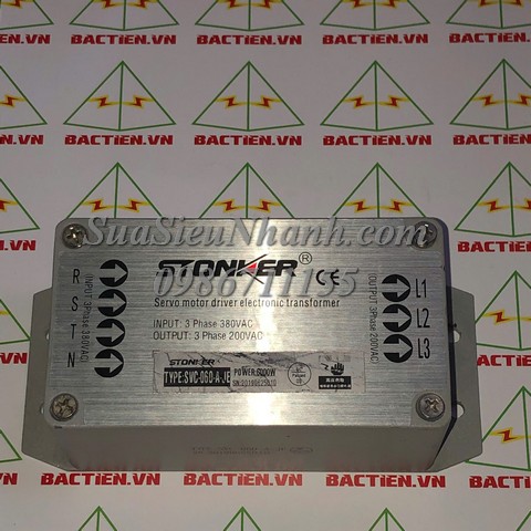SVC-060-A-JE Servo motor driver electronic transformer STONKER 6000W Mã: SVC-060-A-JE Xuất xứ: Hàng tháo máy