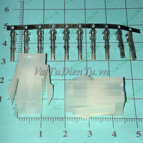 5557 5559 4P Connector 4P 2x2P 4.2mm cả bộ đực+cái+chân cắm sắt (terminal), đầu cắm 4 chân, Jack 4 chân, giắc 4 chân; Mã: 5557-5559-4P; Dùng cho: Vật tư servo