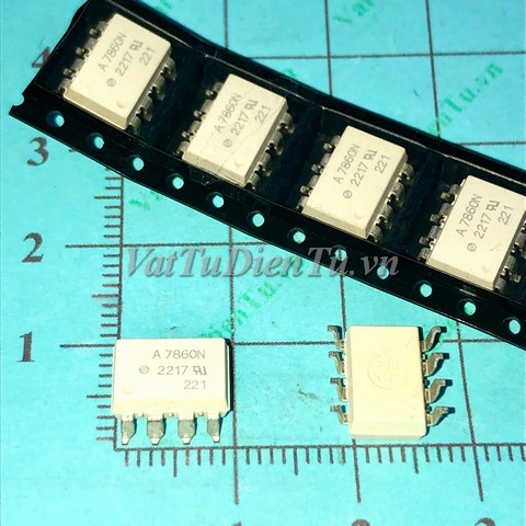 A7860N SOP8 IC Photocoupler opto cách ly quang Chính hãng; Mã: A7860N; Kiểu chân: 8 chân dán SOP-8; Dùng cho: vật tư servo, vật tư biến tần, vật tư máy ép nhựa