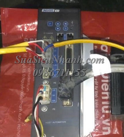 Sửa SERVO DRIVER HUST A1 C3DS-06A00 4289Lỗi A.30 Sửa chữa SERVO DRIVER HUST A1 Model: C3DS-06A00 Serial: 4289 Lỗi A.30 Phụ kiện kèm theo: SERVO MOTOR HUST 1kW Model: HNA130-04025DACH1 Serial: 0066