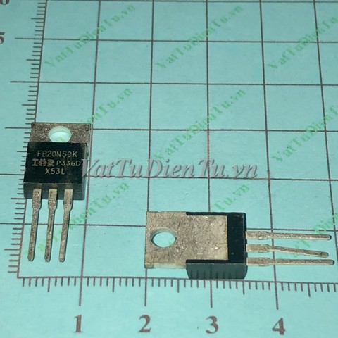 FB20N50K IRFB20N50K TO220 N Mosfet 20A 500V (TM); Mã: FB20N50K; Kiểu chân: 3 chân cắm TO-220; Xuất xứ: Hàng tháo máy