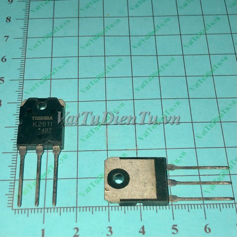 2SK2611 K2611 TO3P N MOSFET 9A 900V (HTM); Mã: K2611; Kiểu chân: cắm TO-3P; Thương hiệu: TOSHIBA; Xuất xứ: Hàng tháo máy