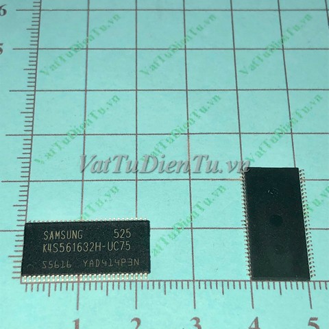 K4S561632H-UC75 K4S561632 SSOP54 IC Nhớ; Mã: K4S561632H-UC75; Kiểu chân: 54 chân dán SSOP-54; Xuất xứ: Hàng mới