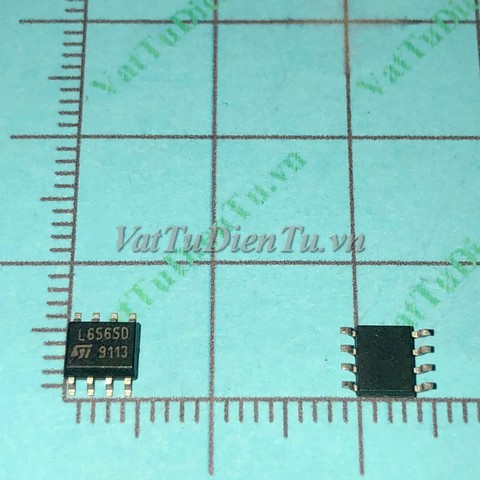 L6565D SOP8 IC Nguồn; Mã: L6565D; Kiểu chân: 8 chân dán SOP-8; Xuất xứ: Hàng mới; Thương hiệu: ST