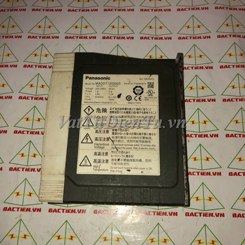 MADDT1205003 087N AC SERVO DRIVER Panasonic 100W;Mã: MADDT1205003 087N;Xuất xứ: Hàng tháo máy