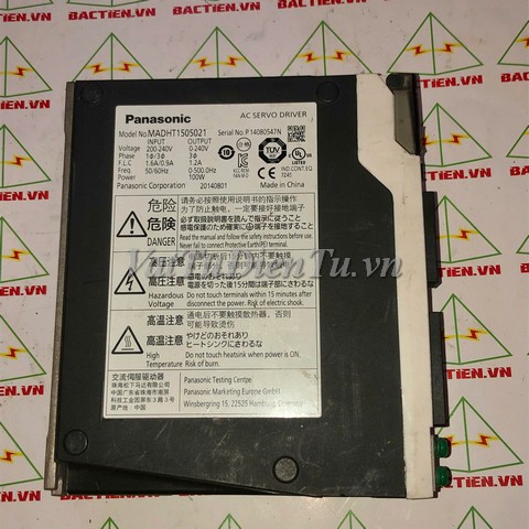 MADHT1505021 547N AC SERVO DRIVER 100W Panasonic;Mã: MADHT1505021 547N;Xuất xứ:Hàng tháo máy
