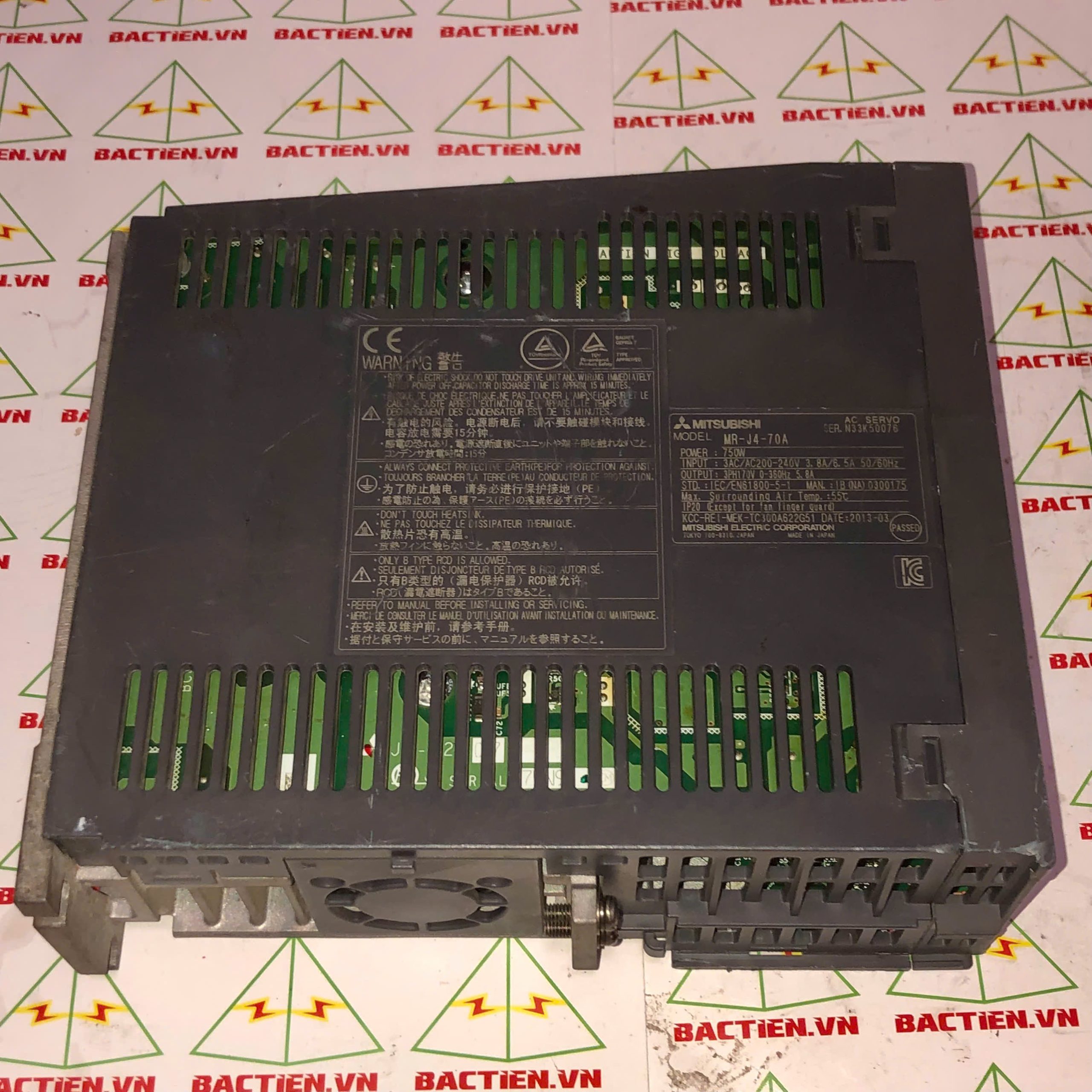 MR-J4-70A SERVO DRIVER 750W MITSUBISHI MELSERVO-J4;Mã: MR-J4-70A-TM;Xuất xứ: Hàng tháo máy