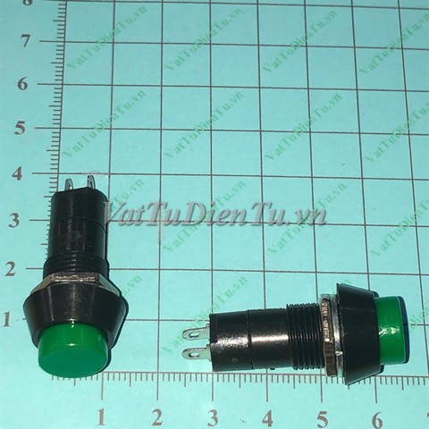 PBS-11 Nút nhấn tròn có khóa màu xanh lá 12MM không dây; Mã: PBS-11G; Xuất xứ: Hàng mới