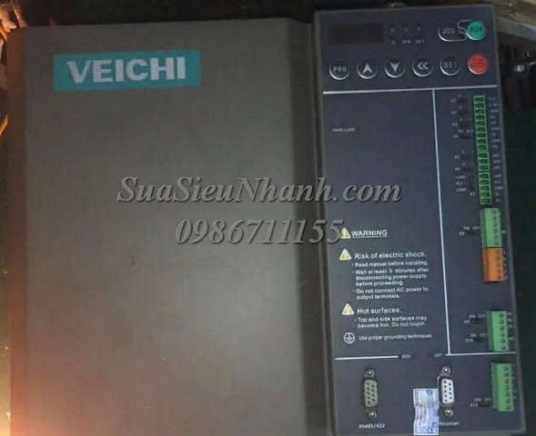 Sửa SERVO DRIVE VEICHI 75kW SD650-T3-075SAC 1221 Lỗi chập công suất Sửa chữa SERVO DRIVE VEICHI 75kW Model: SD650-T3-075SAC Serial: 1221 Lỗi chập công suất