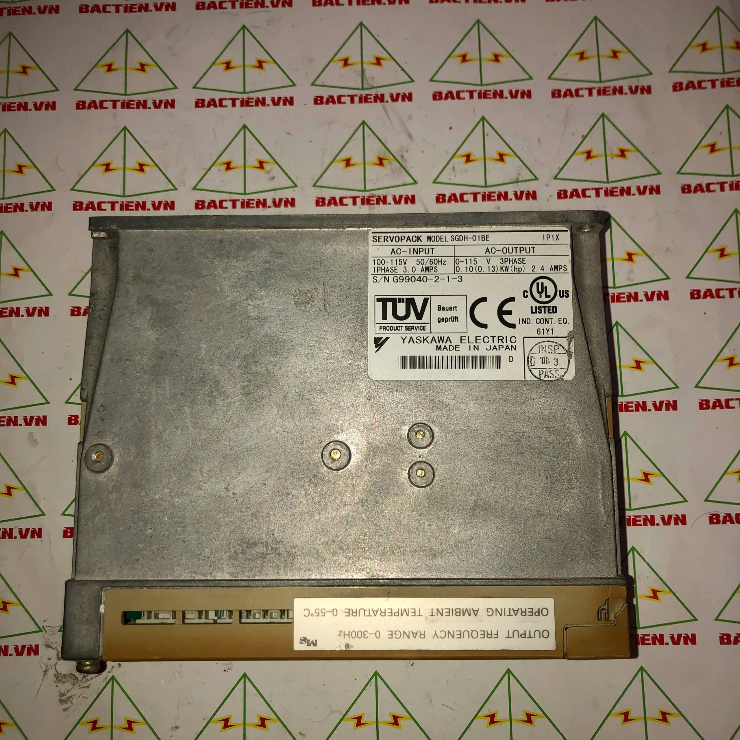 SGDH-01BE 0213 AC SERVO DRIVER 0.1kW YASKAWA;Mã: SGDH-01BE 0213;Xuất xứ: Hàng tháo máy