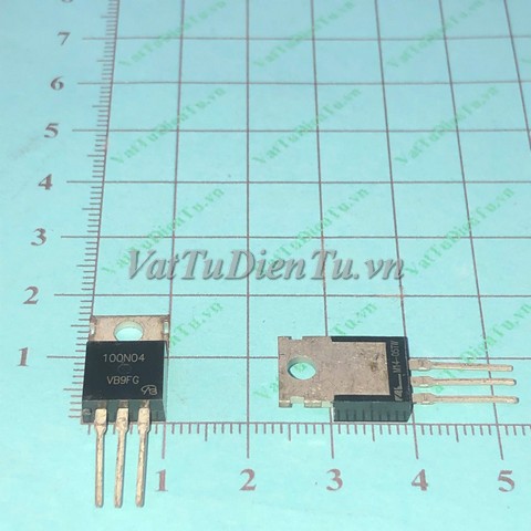 CMP100N04 100N04 TO220 40A 100V MOSFET; Mã: 100N04; Kiểu chân: cắm 3 chân TO-220; Xuất xứ: Hàng mới