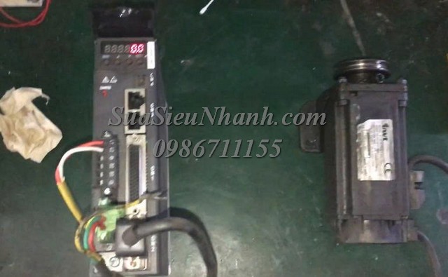 Sửa SERVO DRIVER INVT 400W DA180-S2R8SG0 0076 Lỗi Sửa chữa SERVO DRIVER INVT 400W Model: DA180-S2R8SG0 Serial: 0076 Lỗi
