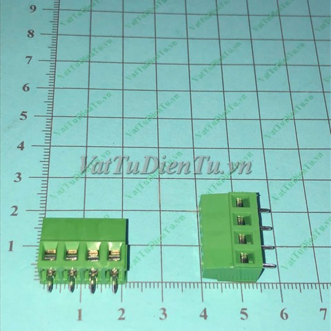 KF128-4P Connector Cầu đấu 4 chân xanh 5.08mm bắt ốc (CON 4 bắt ốc) Mã: KF128-4P-508 Kiểu chân: cắm, bắt ốc