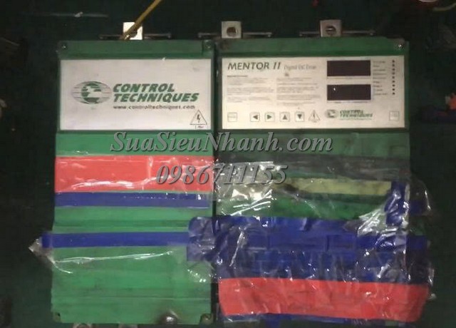 Sửa Bộ điều khiển động cơ 1 chiều DC Drive 125KW CONTROL TECHNIQUES MENTOR II Digital M350GB 0006Lỗi Sửa chữa Bộ điều khiển động cơ 1 chiều DC Drive 125KW CONTROL TECHNIQUES MENTOR II Digital Model: M350GB Serial: 0006 Lỗi không chạy, cháy nổ bên trong