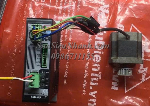 Sửa Bộ điều khiển động cơ bước Autonics MD5-HF14-AO C31R Lỗi không có tín hiệu xuất ra Sửa chữa Bộ điều khiển động cơ bước Autonics Model: MD5-HF14-AO Serial: C31R Lỗi không có tín hiệu xuất ra