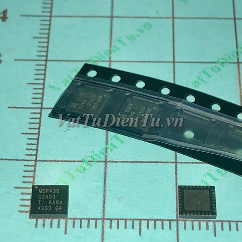MSP430G2453IRHB32R QFN16 IC Vi điều khiển 16-bit; Mã: MSP430G2453IRHB32R; Kiểu chân: dán QFN-32; Xuất xứ: Hàng mới