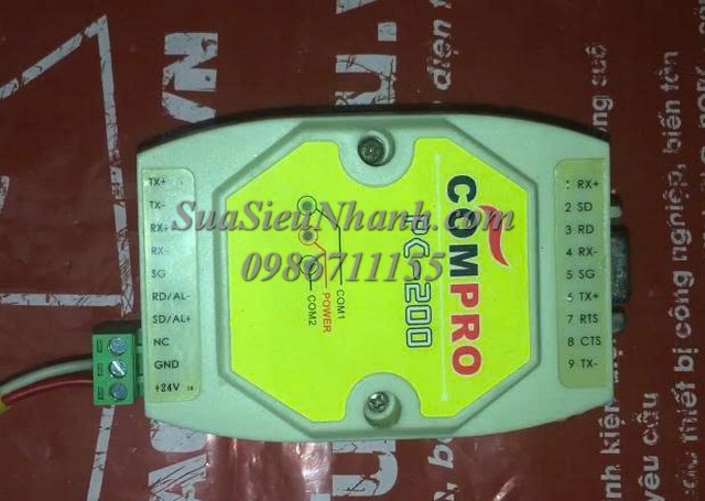 Sửa Module truyền thông COMPRO PC-200 0845 Lỗi Sửa chữa Module truyền thông COMPRO Model: PC-200 Serial: 0845 Lỗi