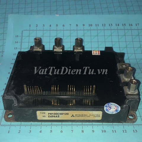PM100CSD120 Module IGBT 100A 1200V MITSUBISHI (HTM); Mã: PM100CSD120; Kiểu chân: Module bắt vít; Thương hiệu: Mitsubishi; Xuất xứ: Hàng tháo máy