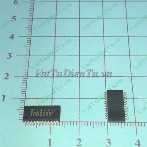 TPD2005F TPD2005 SOP24 IC Driver, HIGH SIDE POWER SWITCH ARRAY FOR MOTORS, SOLENOIDS, AND LAMP DRIVES; Mã: TPD2005F; Kiểu chân: dán 24 chân SOP-24; Xuất xứ: Hàng mới; Thương hiệu: Fairchild