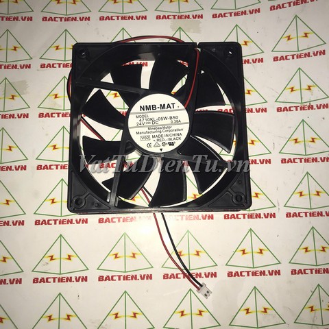 4710KL-05W-B50 Quạt tản nhiệt 24V 0.38A 120x120x25mm NMB-MAT 2 dây; Mã: 4710KL-05W-B50; Thương hiệu: NMB-MAT; Xuất xứ: Hàng mới