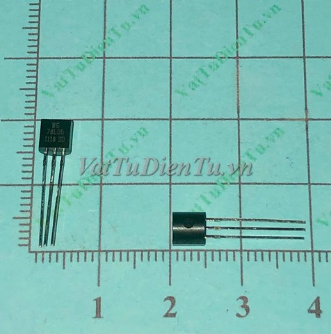 78L05 7805 TO92 IC Ổn Áp Nguồn 5V 100mA; Mã: 78L05; Kiểu chân: 3 chân cắm TO-92; Thương hiệu: TI