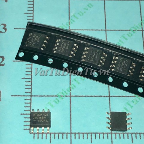 AT24C16AN AT24C16N AT24C16 AT24C16A SOP8 IC Nhớ EEPROM; Mã: 24C16N; Kiểu chân: 8 chân dán SOP-8; Xuất xứ: Hàng chính hãng