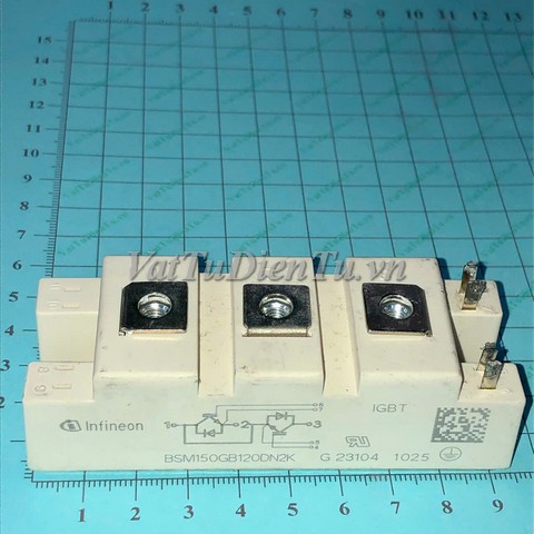 BSM150GB120DN2K Module IGBT 150A 1200V (HTM); Mã: BSM150GB120DN2K; Xuất xứ: Hàng tháo máy; Thương hiệu: Infineon