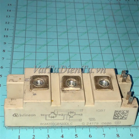 BSM200GB120DLC Module IGBT 420A 1200V (TM); Mã: BSM200GB120DLC; Xuất xứ: Hàng tháo máy; Thương hiệu: Infineon