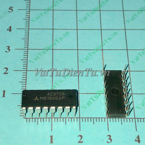 M51995AP DIP16 IC nguồn (NK); Mã: M51995AP; Kiểu chân: 16 chân cắm DIP-16; Xuất xứ: Chính hãng; Dùng cho: Vật tư biến tần, Vật tư Servo driver, Vật tư nguồn